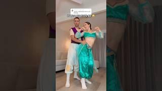 BEHIND THE SCENES!  - #dance #trend #viral #couple #costume #dressup #funny #aladdin #shorts