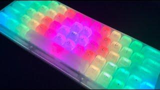 Fully Clear Keyboard Build for RGB (Akko ACR64) ($175)