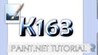 Paint.NET tutorial number 117 - Simple metallic text