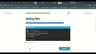 114 Writing Files | Python Developer | Sololearn