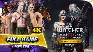 The Witcher 3 Full Game Topless | No HUD | Part 4/4 | 4k 60fps