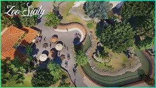 BEAUTIFUL Jaguar Habitat  & Plaza - Zoo Sicily Planet Zoo Speedbuild