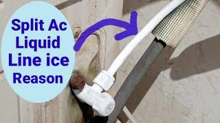 split Ac liquid line ice reason|split Ac ice reason|why ice comes on split ac tubes|inver ac repair