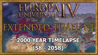 EU4 2000 year Timelapse (58AD - 2058) - using the Extended Timeline mod