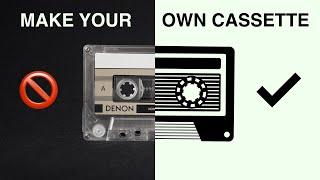 How to make YOUR OWN cassette tapes + FREE J-card template