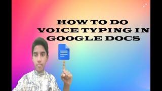 how to do voice typing in google docs|tech masters malayalam