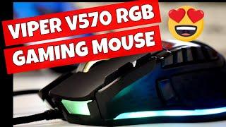 Logitech G502 Replacement - Viper Gaming V570 RGB Gaming Mouse Blackout Edition