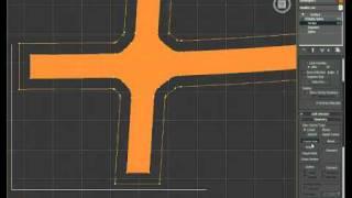 Modeling low-poly streets using splines - 3DS MAX