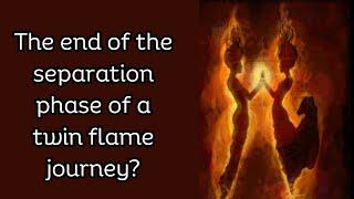 The end of the separation phase of a twin flame journey?