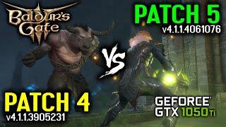 Baldur's Gate 3 - Update Patch 4 vs Patch 5 | v4.1.1.3905231 vs v4.1.1.4061076 + FSR Gameplay