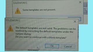 some templates are not present in solidworks.