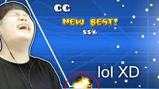 I FOUND THE WEIRDEST LEVEL DORAMI CHALLENGE REQUESTS STREAM HIGHLIGHTS | Geometry Dash