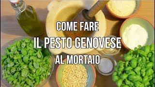 How to do Pesto Genoese with mortar.