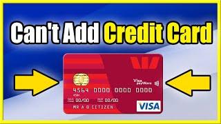 How to Fix Can't Add Credit Card or Debit Card to PS5 Account (Fast Method)