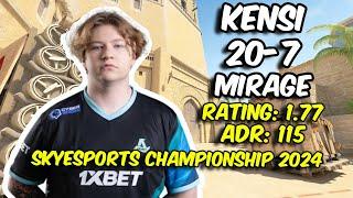 Aurora KENSI (20/7) vs BLEED (Mirage) Skyesports Championship 2024 | CS2 POV