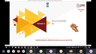 Álgebra - Semana 02 - Pre San Marcos Ciclo 2021-II