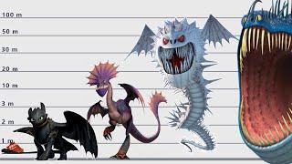 Dragons Size Comparison | Biggest dragons from the  "How to Train Your Dragon"| New Version