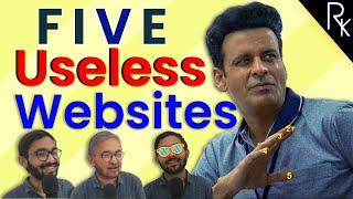 5 Useless Websites For TIMEPASS | Ruchit Kukadiya | Hindi 2021