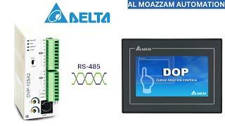 Communication Between Delta PLC and HMI | Delta PLC HMI Communication RS-485