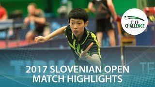 2017 Slovenian Open Highlights: Cho Daeseong vs Volodymyr Lushnikov (Qual)