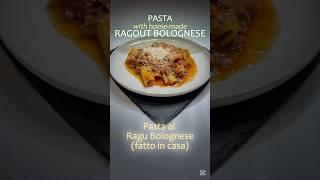 Pasta with home-made Ragout Bolognese #recipe #Ragu #bolognese #italiancusine #pasta #italiantaste