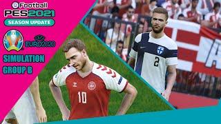 Denmark vs Finland Euro 2020 PES 2021 Simulation