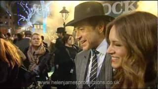 ROBERT DOWNEY JR AND SUSAN DOWNEY INTERVIEW AT THE WORLD FILM PREMIERE OF SHERLOCK HOLMES