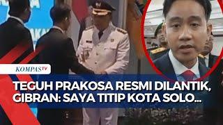 Hadiri Pelantikan Teguh Prakosa sebagai Wali Kota, Gibran Titipkan Kota Solo Sepenuhnya