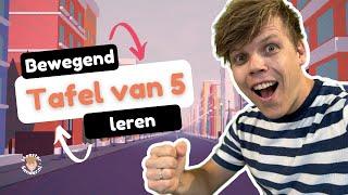 Tafelsprint - Tafel van 5 - Bewegend leren met Meester Sander