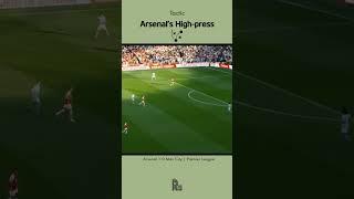 Arsenal's High-pressing v. Man City #shorts #tactics #arsenal #arteta #guardiola