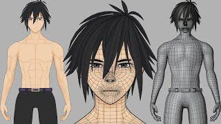 Modeling 3D  Ryuuguuin Seiya In Blender | Gjnko