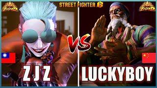 Street Fighter 6 ZJZ (A.K.I)  Vs  LUCKYBOY (DHALSIM) Best Ranked MatchFightingGameWorldX