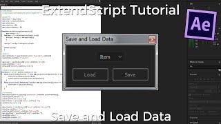 Adobe Scripting Tutorial - Saving and Loading Data