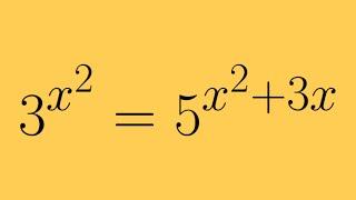 An Exponential Equation With Different Bases