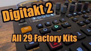 Digitakt 2 - All 29 Factory Kits Sounds | Hanging With Hexwave