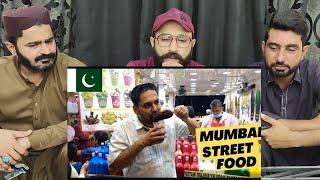 Pakistani eating street food in Mumbai  Juhu Beach street food  Indian street  #PakistaniReaction