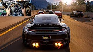 Porsche 911 Turbo No Hesi Traffic Cut Up | Assetto Corsa | Moza R9