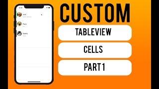 CUSTOM TableView Cells - Pt.1 (Swift 4)