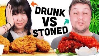 Fried Chicken Challenge | Drunk Vs. Stoned