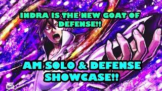 Indra Otsutsuki AM SOLO & DEFENSE SHOWCASE! He Is BROKEN!! (Nxb Ninja Voltage)