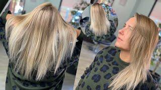 Balayage con papel plata cardadas y tejidas by RICARDO LUENGO PELUKEROS con blondme de schwarzkopf