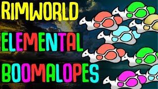 Using Boomalopes to stop fires? Elemental Boomalopes! Rimworld Mod Showcase