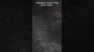 Lunar craters through telescope #moon #space #telescope #astronomy #nasa #usa #shorts