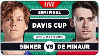 SINNER vs DE MINAUR • Davis Cup 2024 SF • LIVE Tennis Watchalong Stream