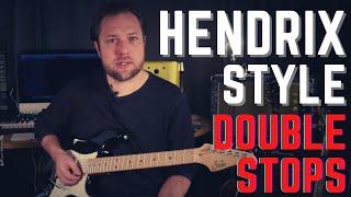 Hendrix Style Double Stops over major chords - Lick Breakdown