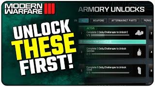 BEST Items to Unlock First in Modern Warfare III! | (Armory Unlock Tips)