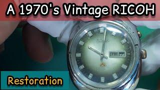 Restoration 1970's Vintage RICOH Automatic Watch Full Service | SolimBD