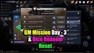 Black Desert Mobile GM Mission Day 3 & Dice Redeem Event Reset