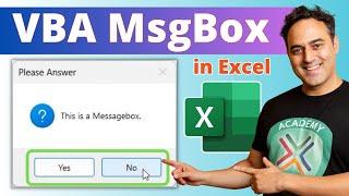 How to Display a Message Box in Excel Using VBA