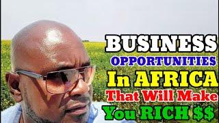 Many BUSINESS OPPORTUNITIES In Africa That Will Make You RICH.